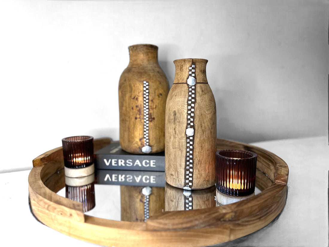 Tutsi Wooden Vases - Rwanda (M/L) - eyahomeliving