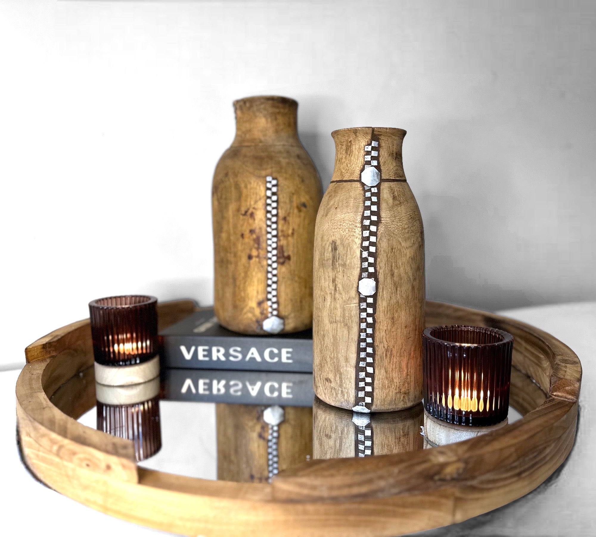 Tutsi Wooden Vases - Rwanda (S/M) - eyahomeliving