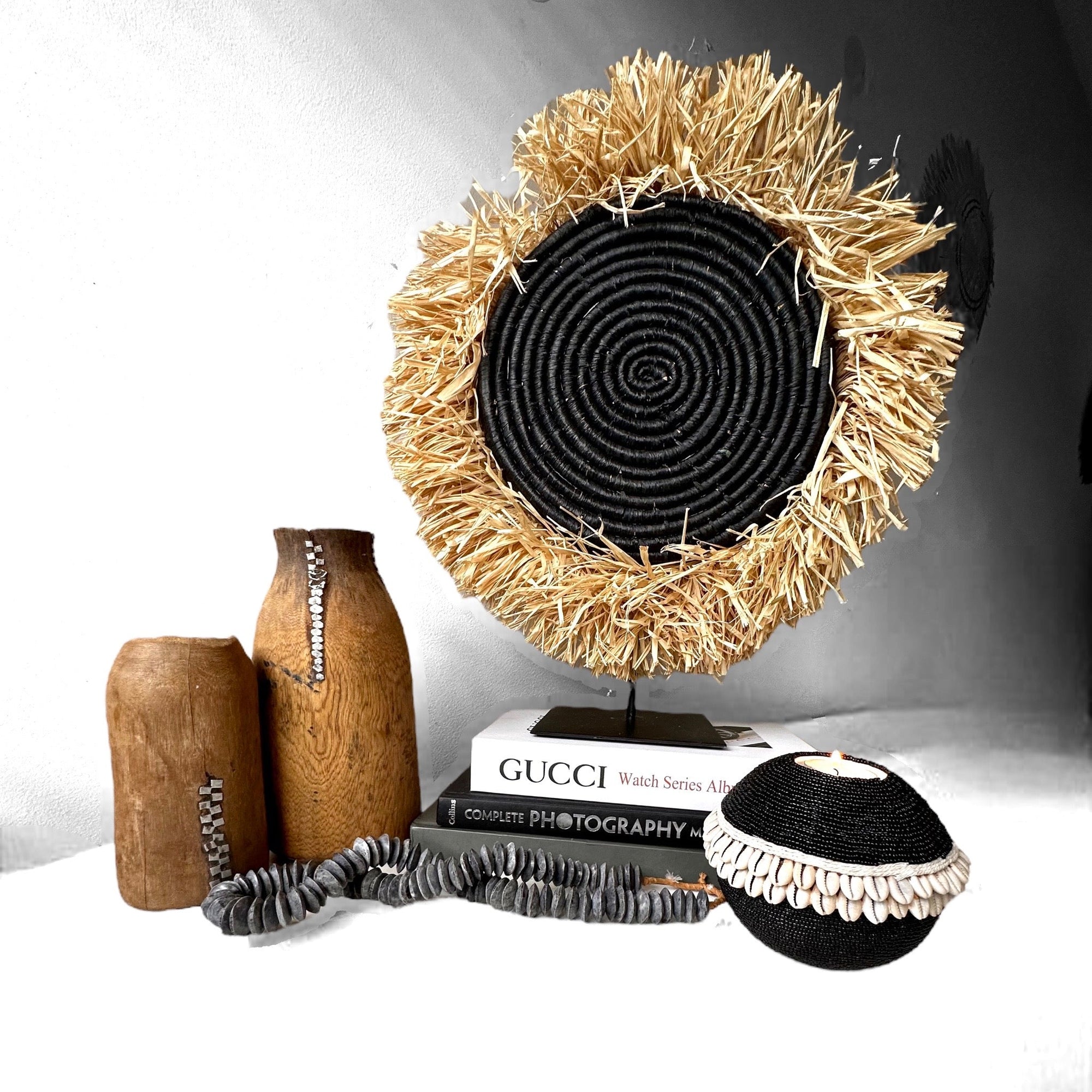 Tutsi Wooden Vases - Rwanda (L) - eyahomeliving