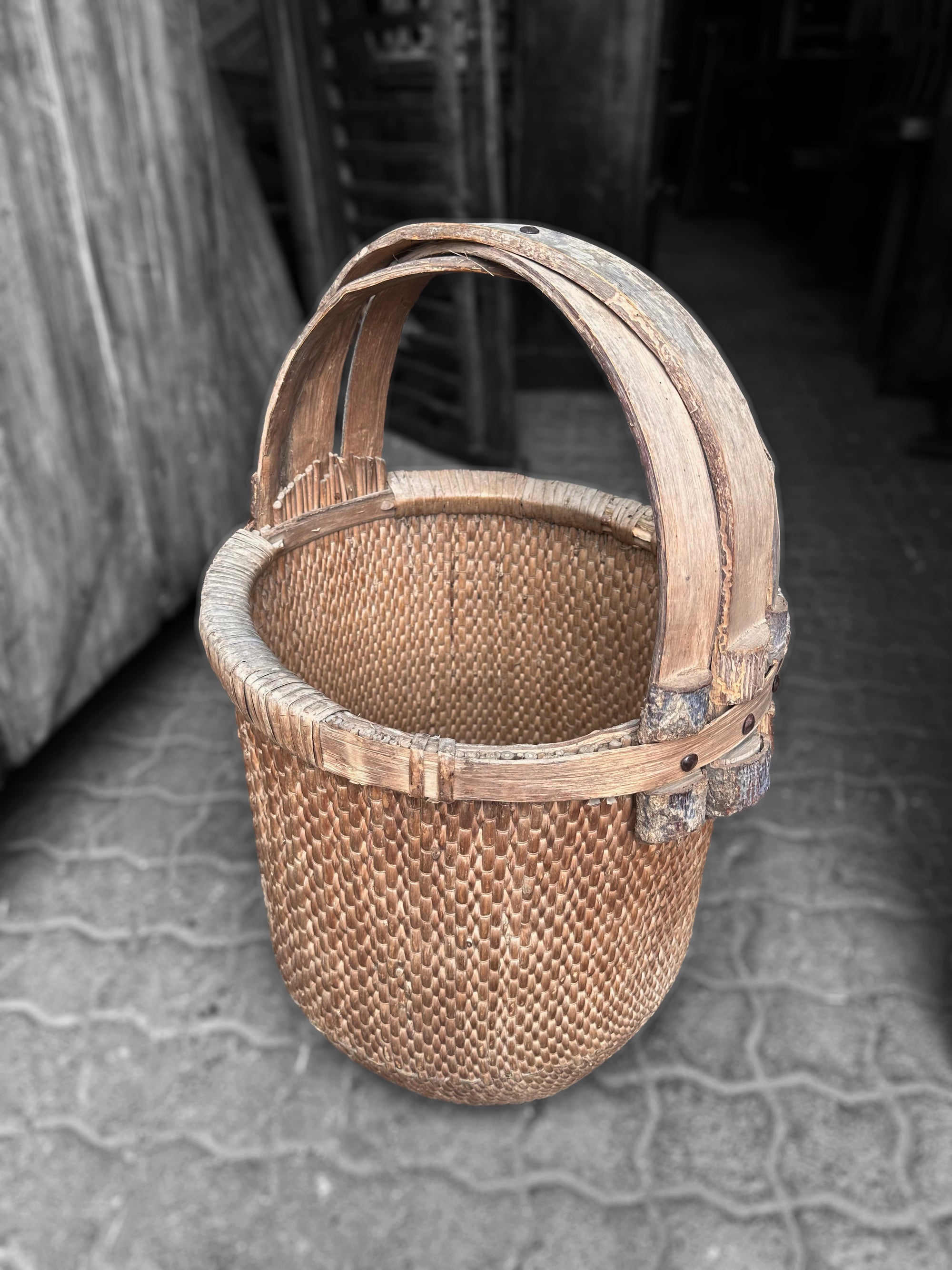 Vintage Chinese Fisherman Baskets