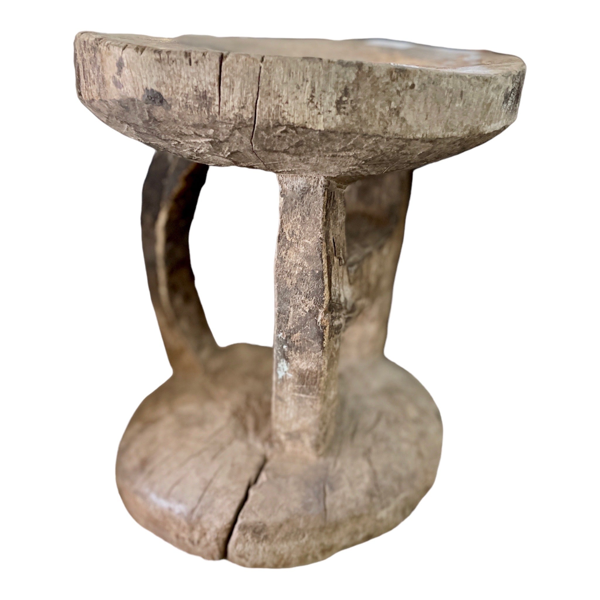 Decorative Vintage Tonga Stools | Rustic Wooden Side Stool