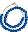 Ghanaian Glass Beads - Royal Blue - eyahomeliving