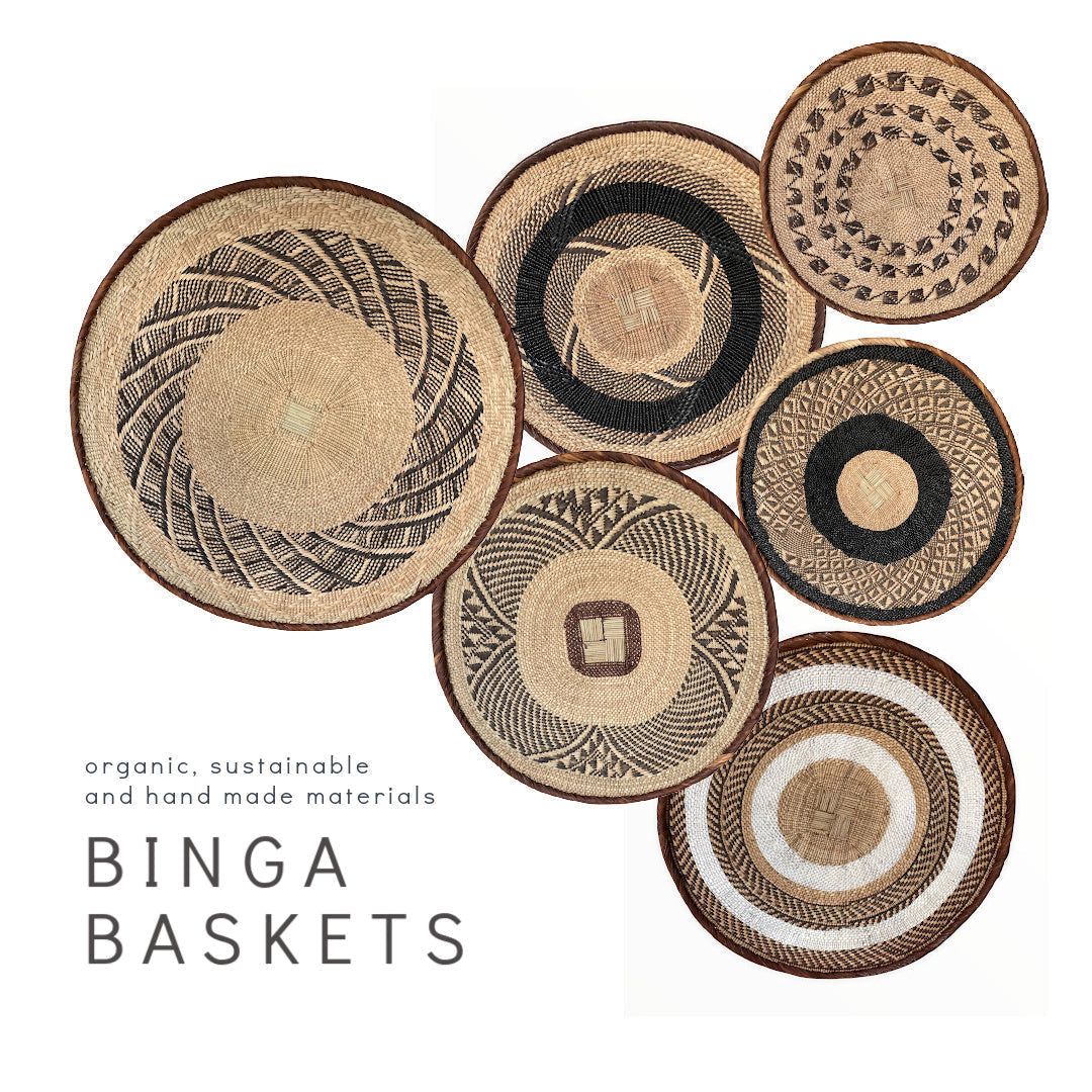 Tonga / Binga Baskets - Traditional Blonde - eyahomeliving