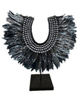 Black Feather Wooden Collar - Bali