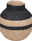 Buhera Baskets - Black Stripe - eyahomeliving