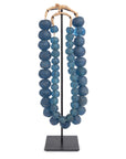 Ghanaian Glass Beads Imported - Blue - eyahomeliving