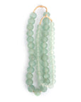 Ghanaian Glass Beads Imported - Clear/Aqua - eyahomeliving