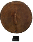 African Beaded Shield - Bullseye B/W - eyahomeliving