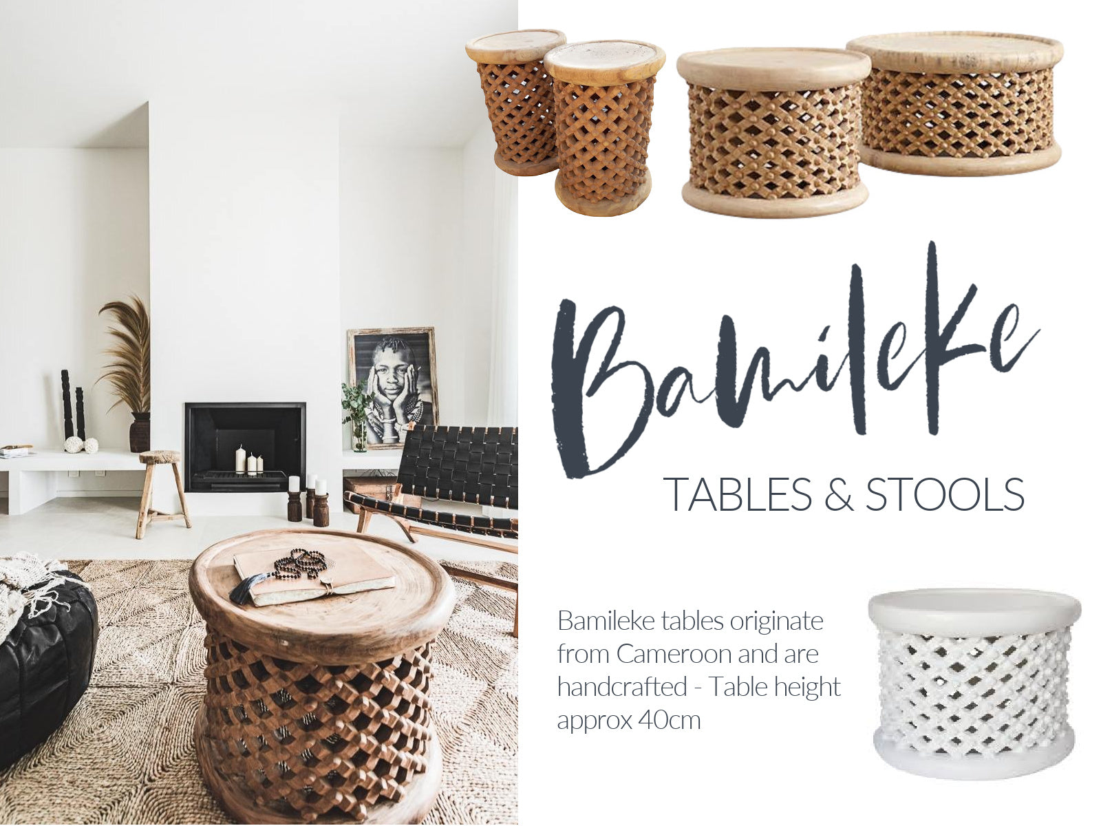 Bamileke Tables - Natural - eyahomeliving