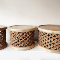 Bamileke Tables - Dark Brown - eyahomeliving